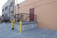 Commercial Railing / Cement Parking Lot